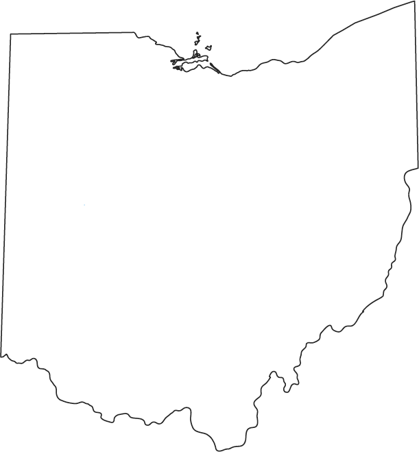 map of ohio